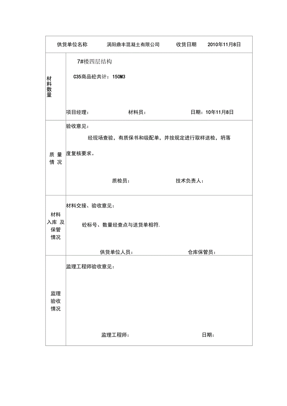 工程材料进场验收记录表_第2页