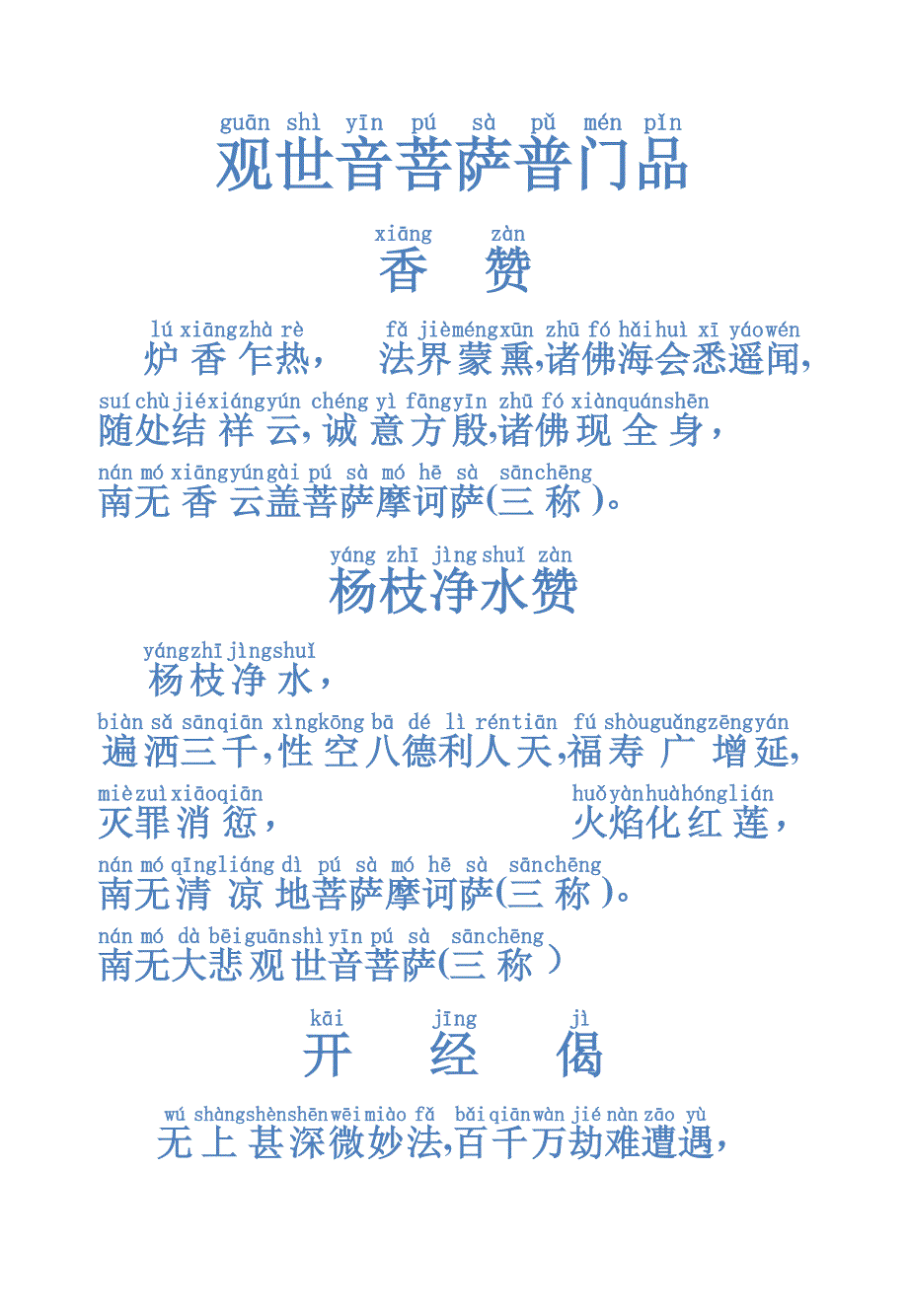 普门品(注音版)_第1页