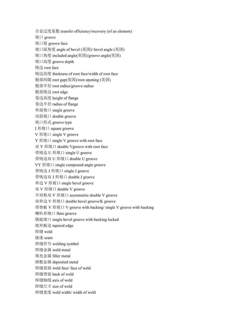 焊接英语词汇 文档.doc_第4页