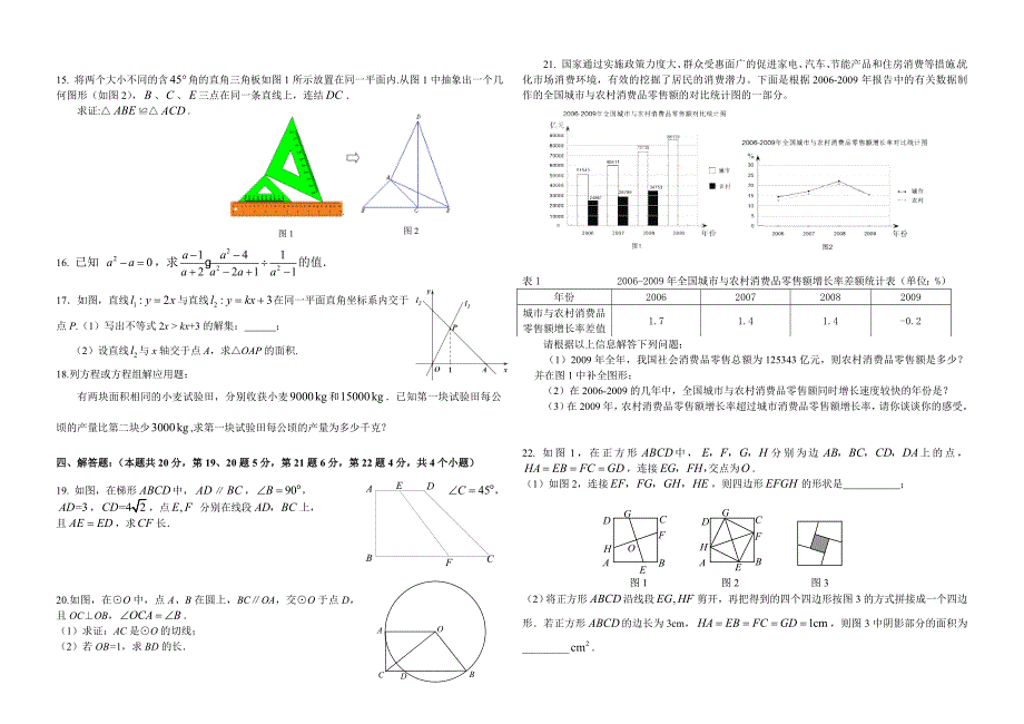 初三第一学期期末综合测试_第2页