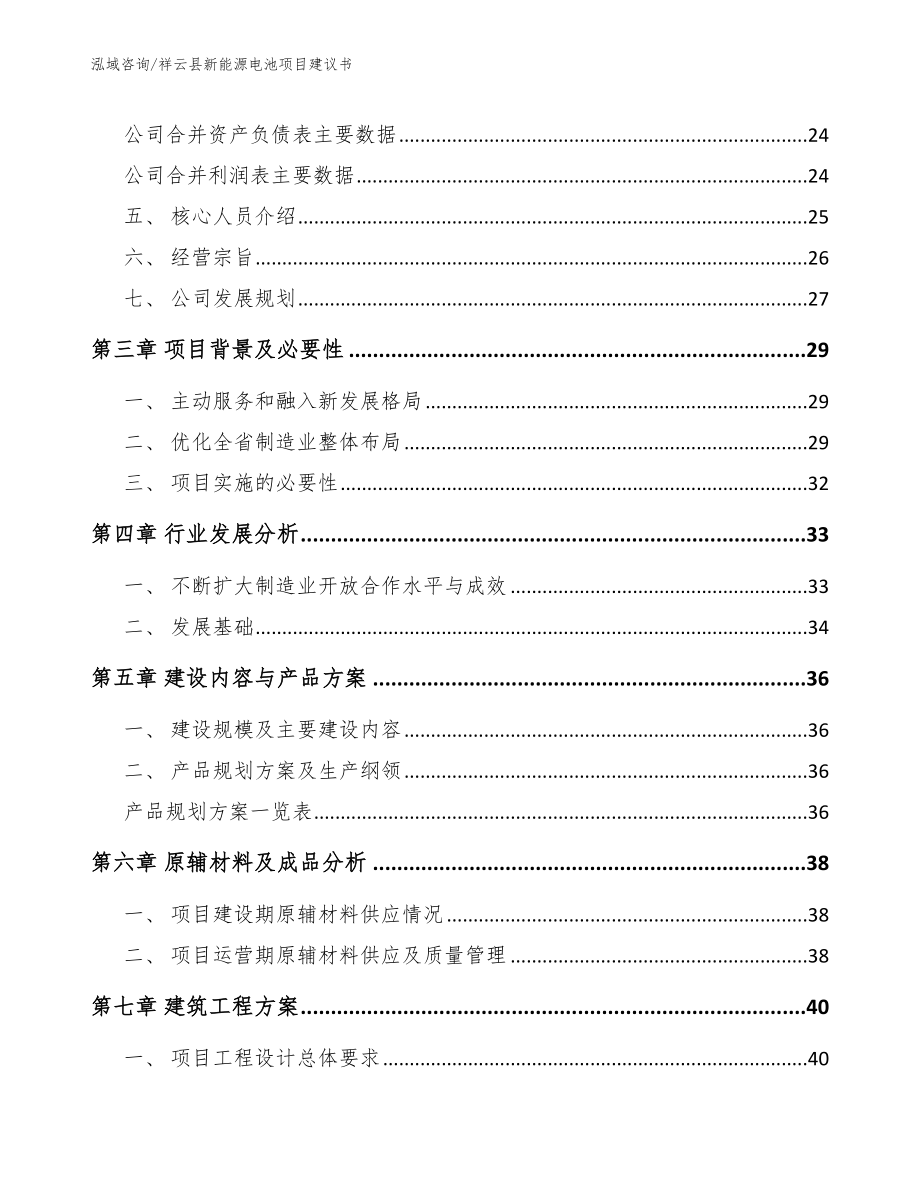 祥云县新能源电池项目建议书（模板范文）_第3页