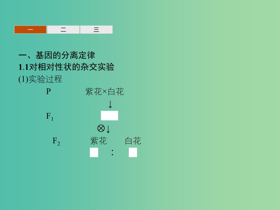 2019年高中生物 第三章 遗传和染色体 3.1 基因的分离定律课件 苏教版必修2.ppt_第3页