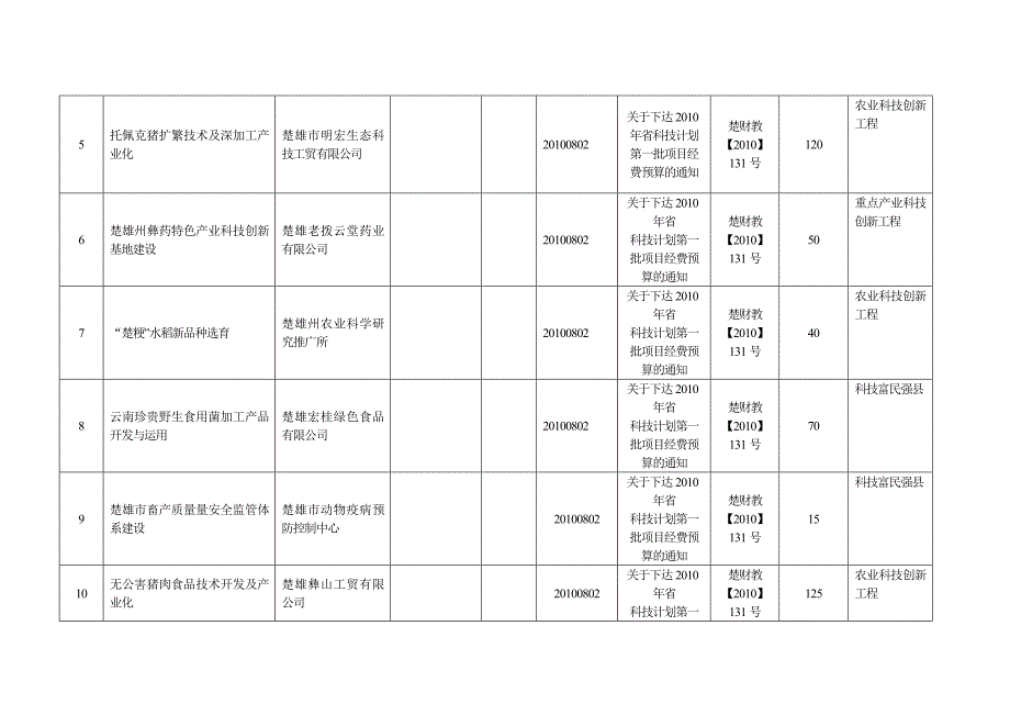 2010年争取上级项目资金统计表.doc1.doc_第2页