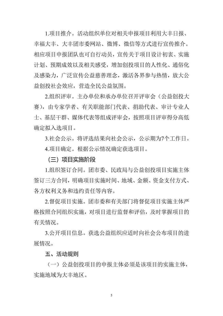 青年社会组织公益创投活动实施方案计划书.doc_第5页