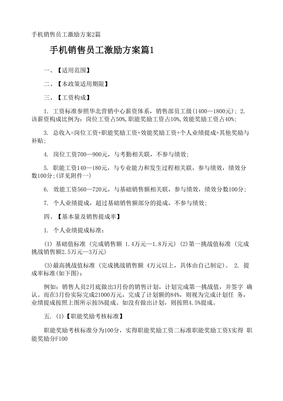 手机销售员工激励方案_第1页