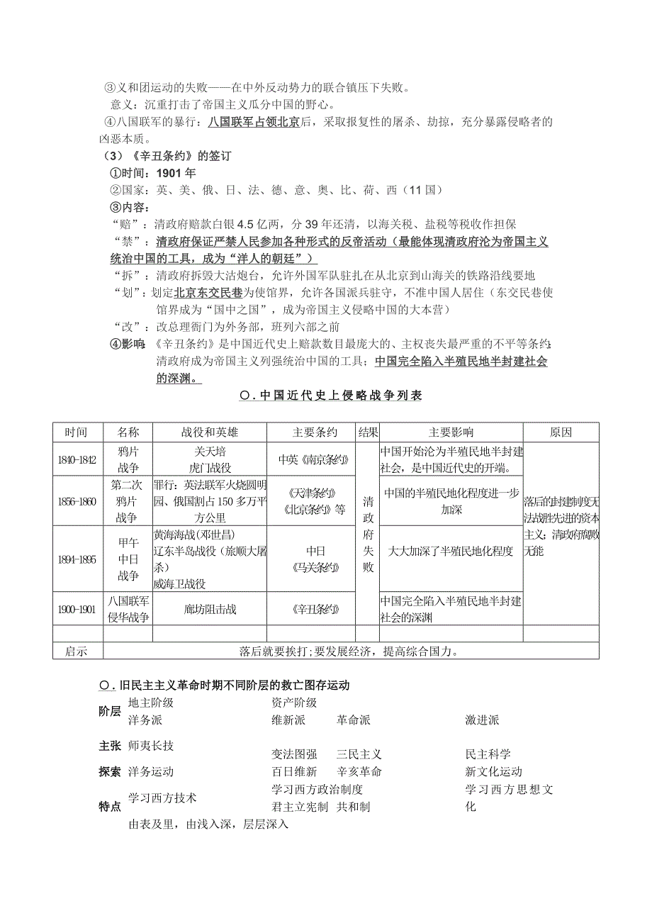 八年级历史上册知识点总结(共7页)_第4页