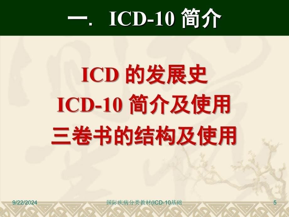 国际疾病分类教材ICD10基础课件_第5页