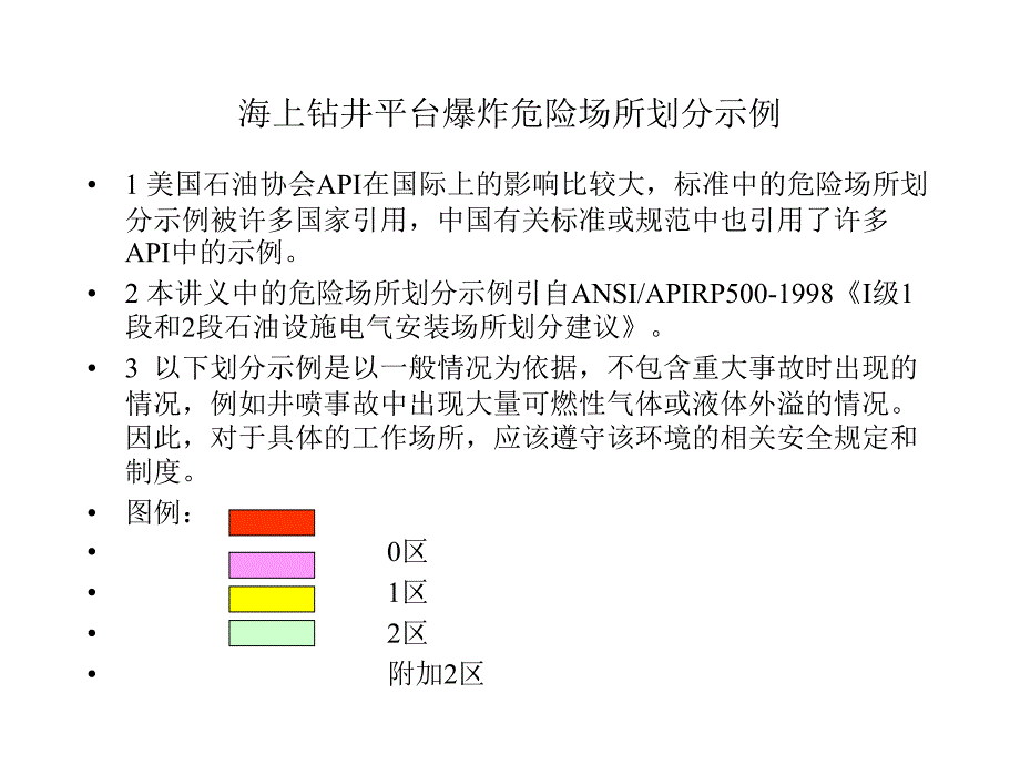 海上钻井平台分区演示文稿_第1页