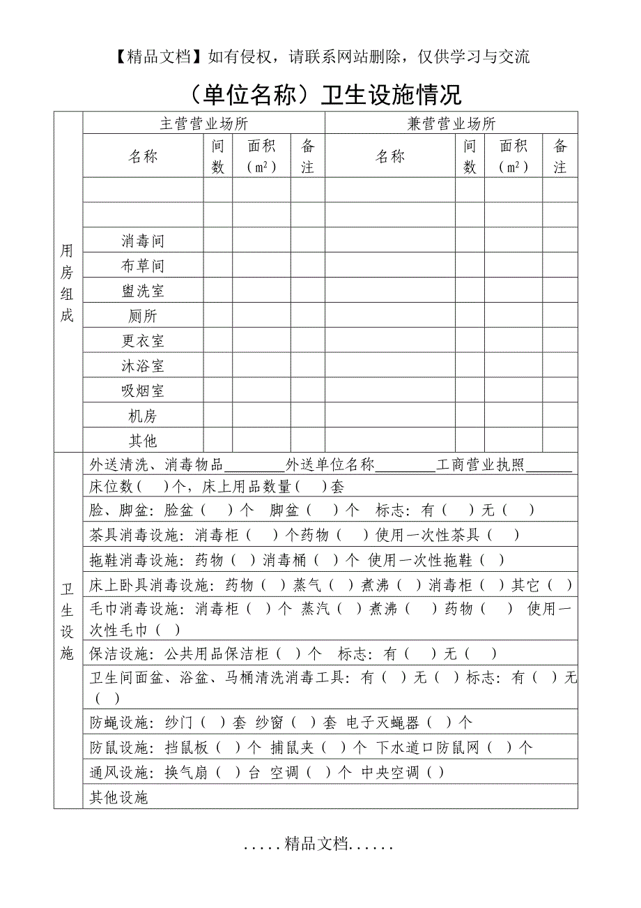 住宿业基础卫生设施情况_第2页