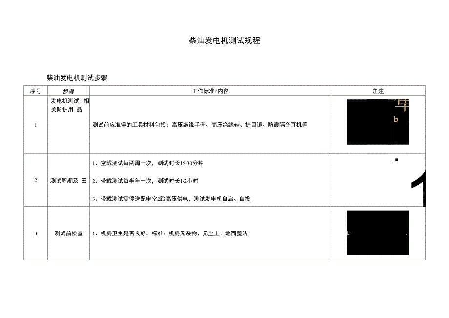 柴油发电机测试规程_第1页