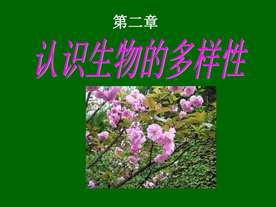 第六单元第二章认识生物多样性_第1页