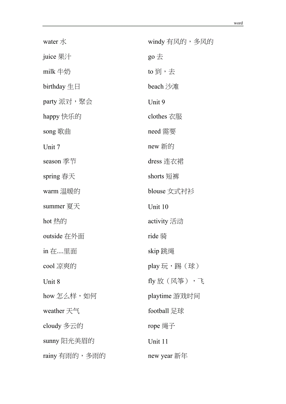 沪教牛津版小学一至六年级英语单词汇总(DOC 43页)_第2页