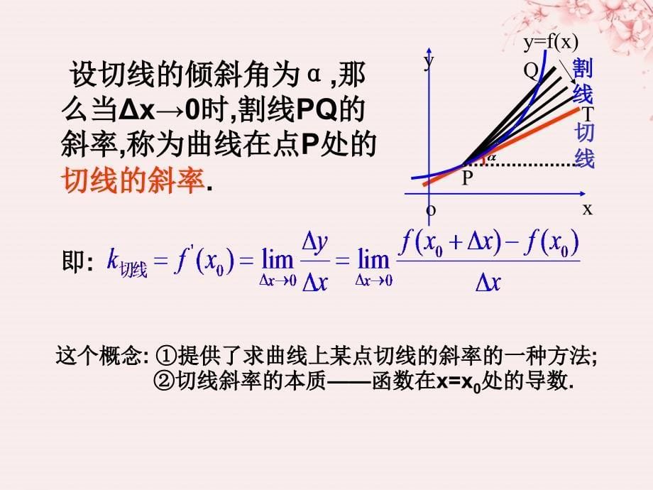 2018年高中数学 第三章 变化率与导数 3.2.2 导数的几何意义课件7 北师大版选修1-1_第5页