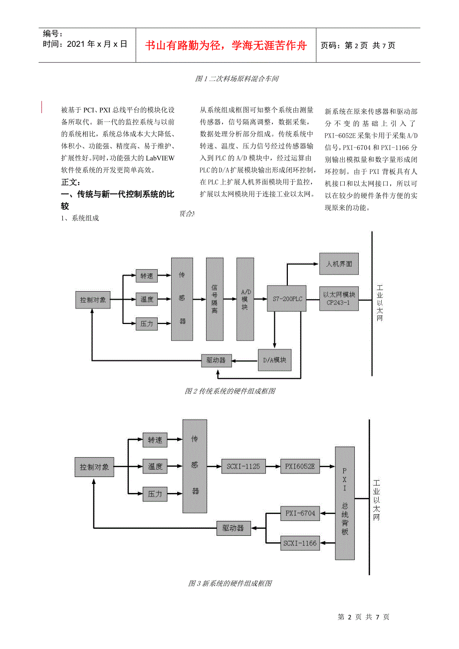 基于LabVIEW和PXI平台的智能型网络化原料混合系统_第2页