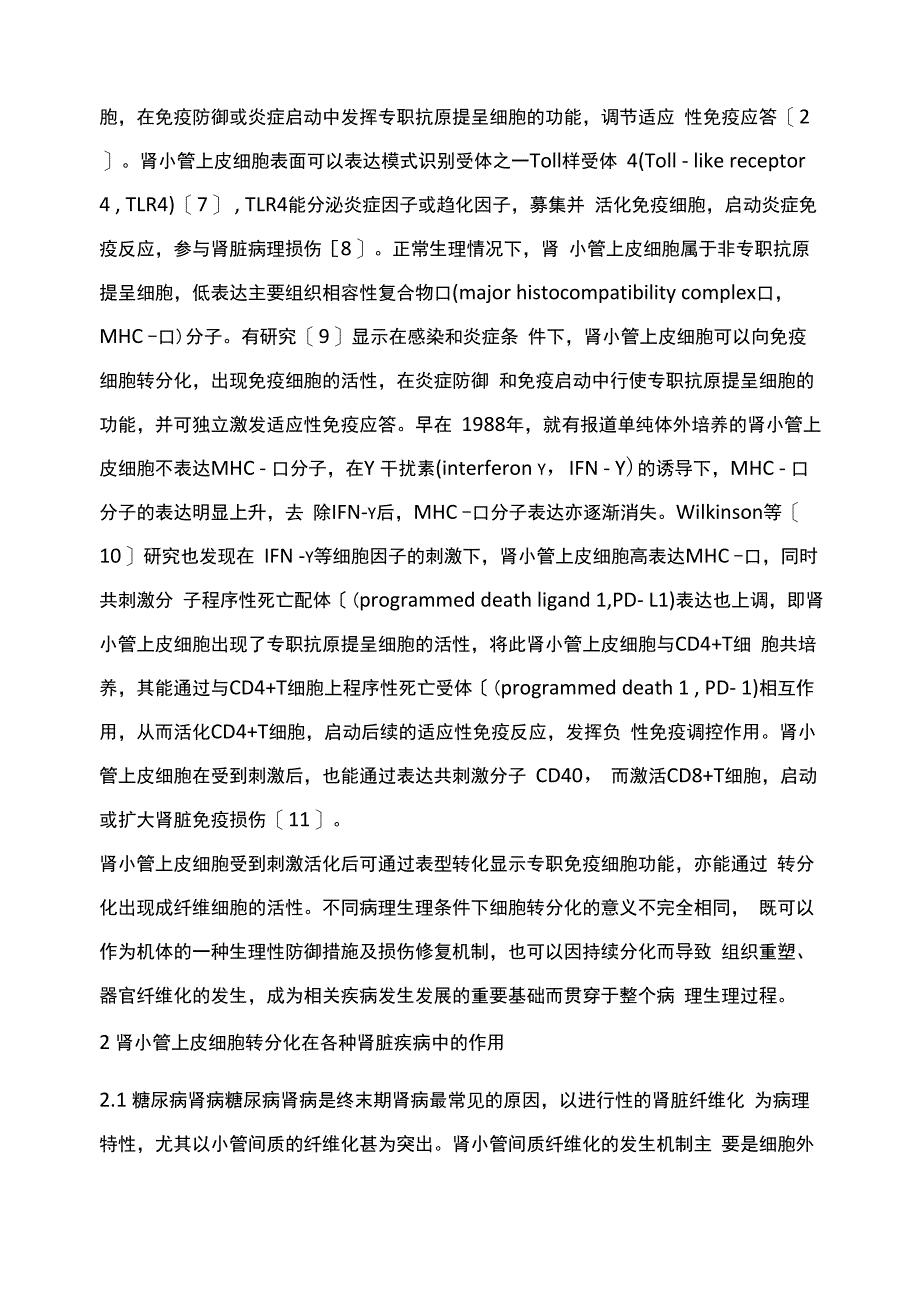 肾小管上皮细胞转分化类型及其在肾脏疾病进展中的作用_第3页