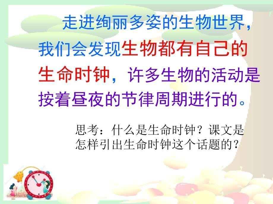 语文高段北碚区凤林小学37号刘晓莉有趣的生命时钟_第5页