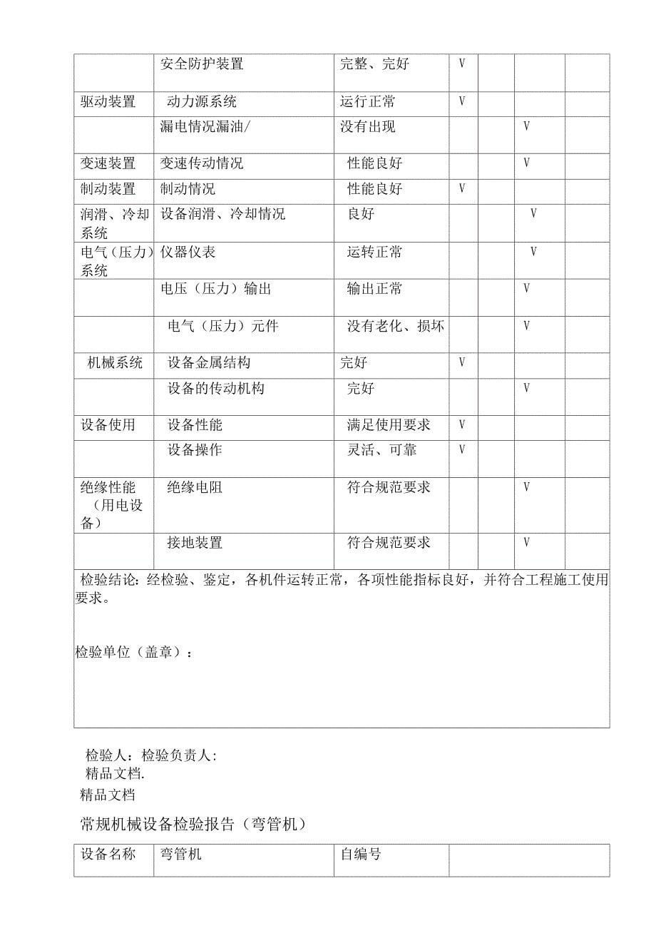 常规机械设备检验报告资料_第5页