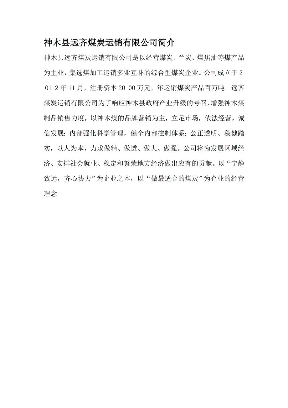 XXXX年神木县远齐煤炭公司制度汇编_第2页