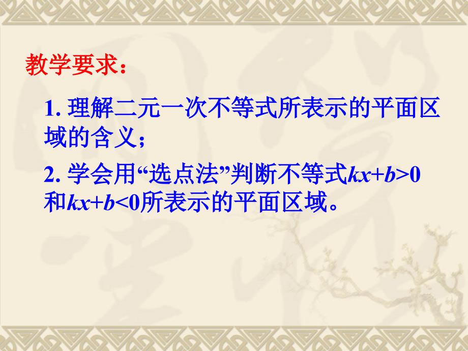 人教A版高中数学必修五二元一次不等式组与平面区域课件_第2页