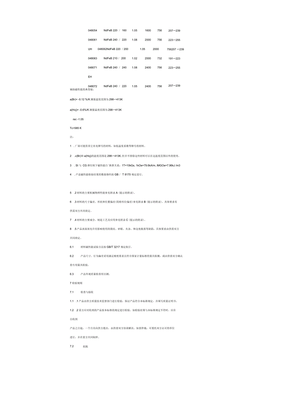 烧结钕铁硼永磁材料国家标准_第4页