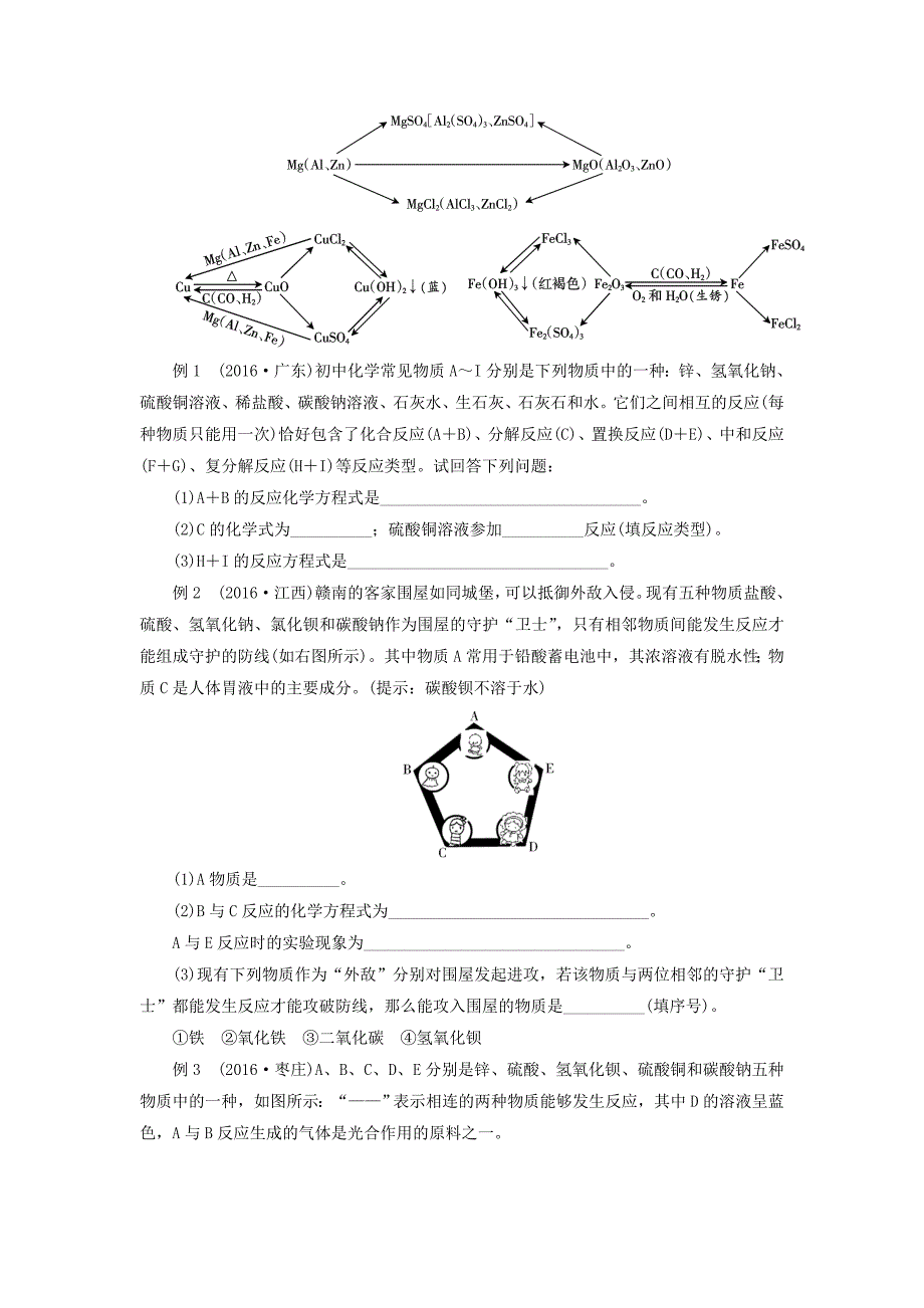 [最新]广东中考化学第二部分专题突破专题二物质的转化与推断题讲义_第4页