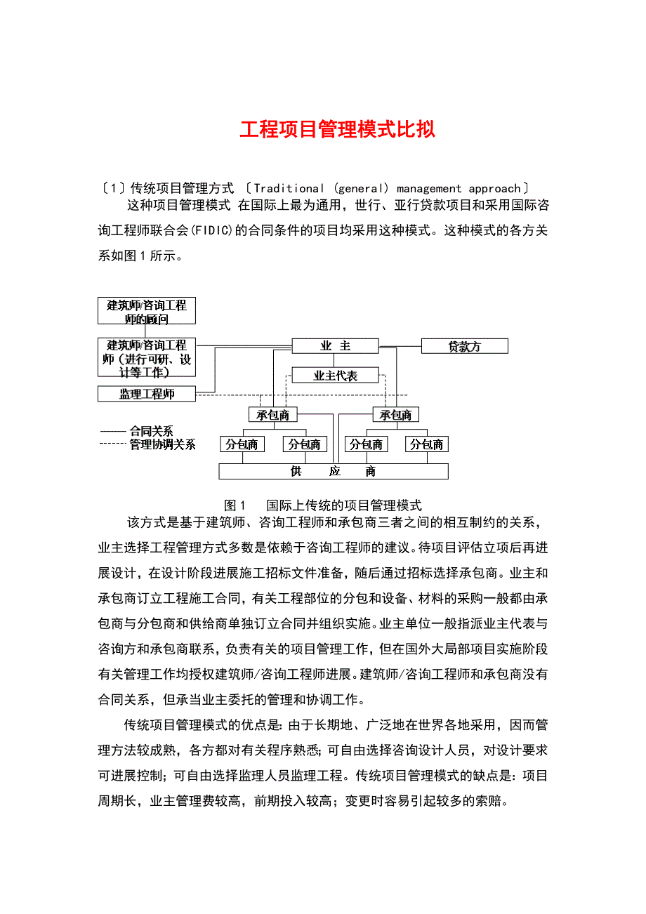 地工程项目的管理系统模式比较_第1页