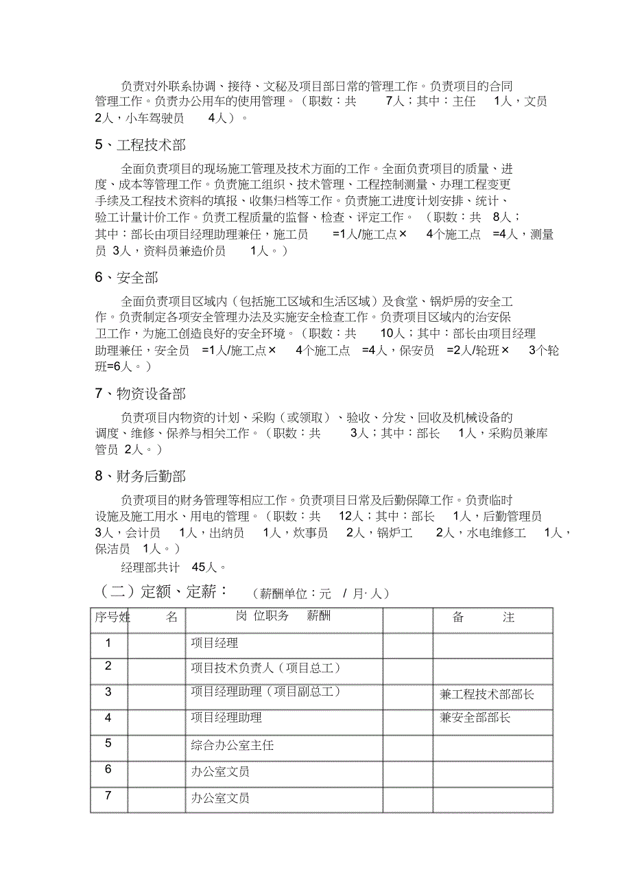 土石方工程施工项目部机构设置岗位职责及管理制度（完整版）_第3页