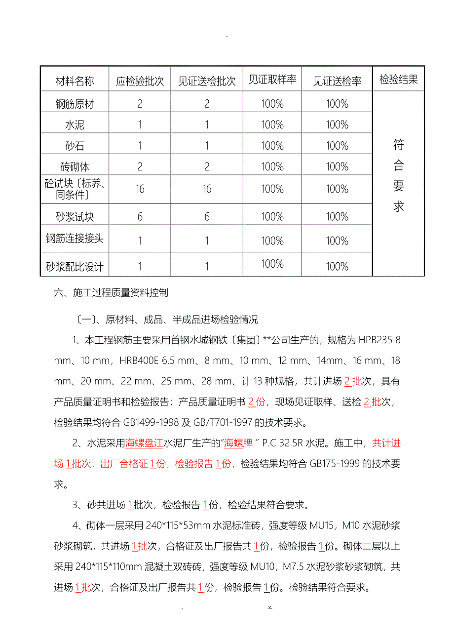 施工单位主体验收自评报告_第4页