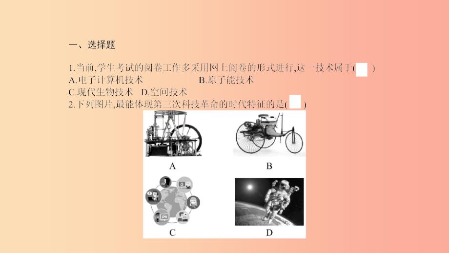 九年级历史下册 第五单元“冷战”后的世界 专题五 现代科技、文化与经济全球化课件 北师大版.ppt_第3页