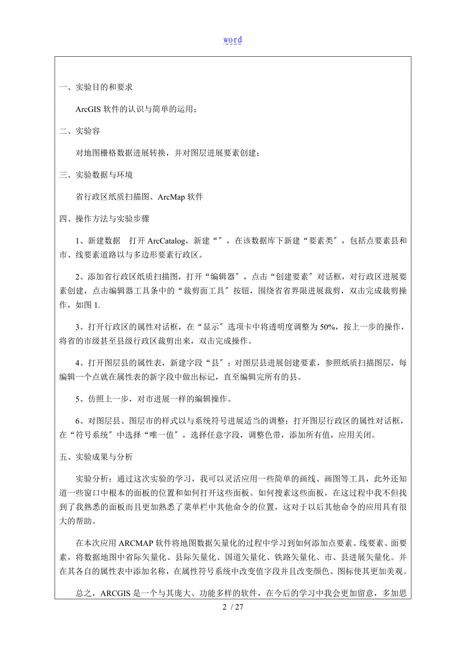 GIS实验报告材料正式版_第4页