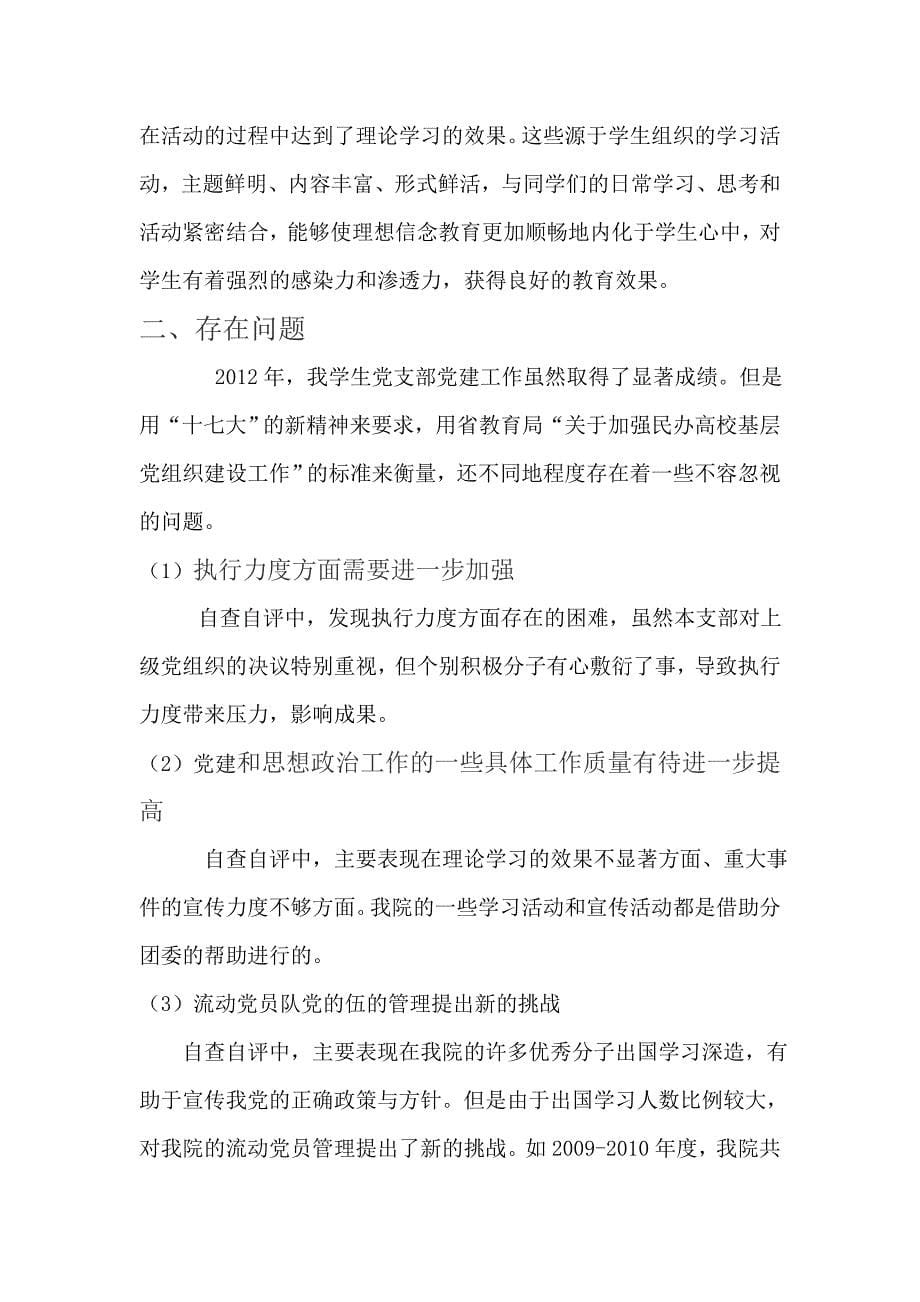 中国传媒大学南广学院国际传播学院党支部自查汇报.doc_第5页