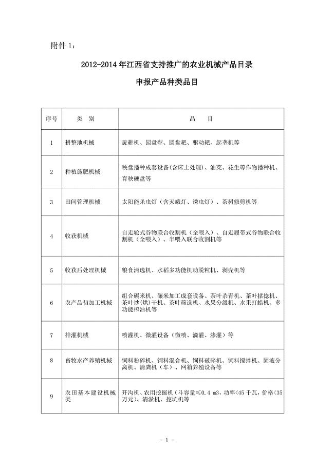 附件1江西省农业机械化信息网