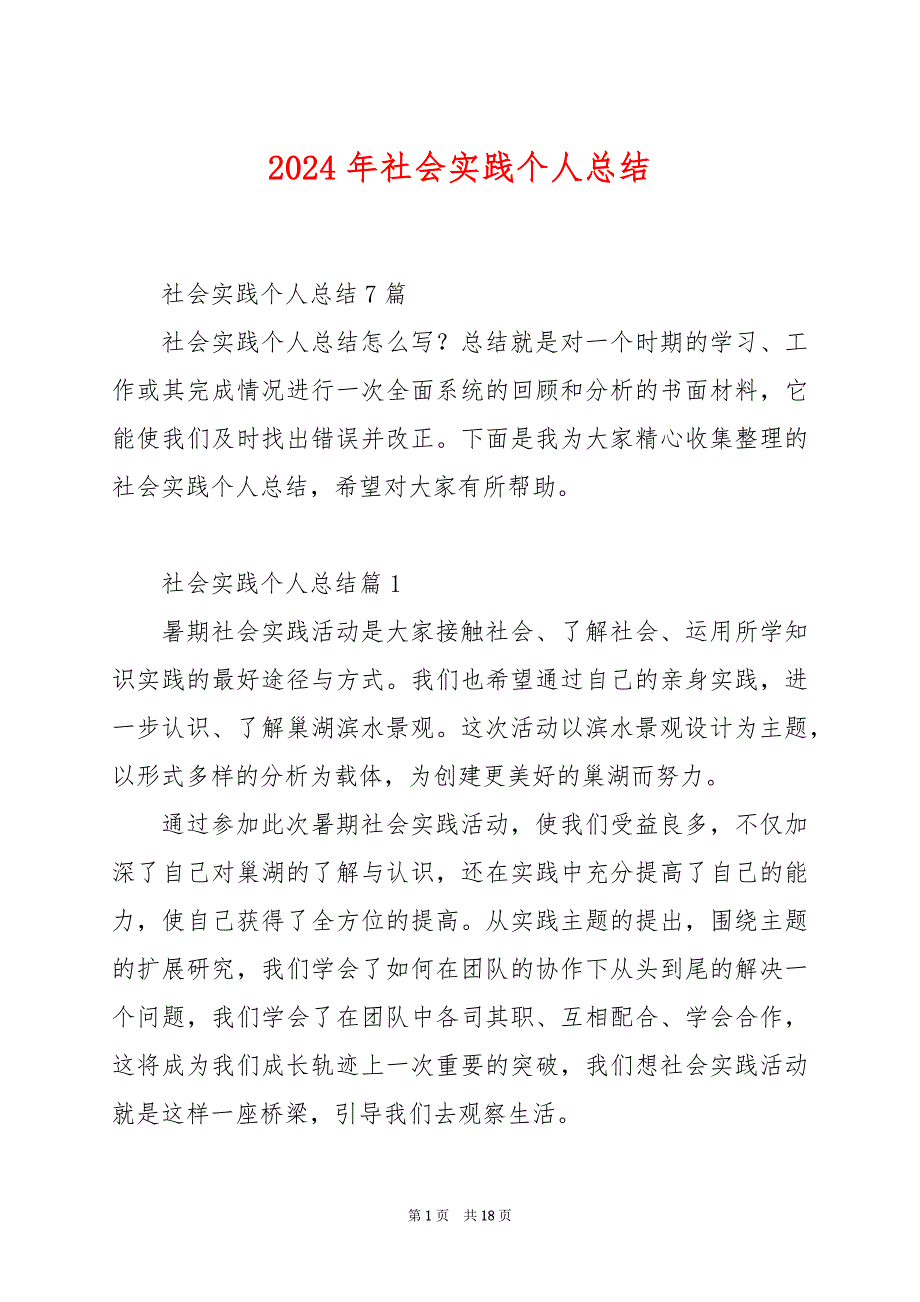 2024年社会实践个人总结_第1页