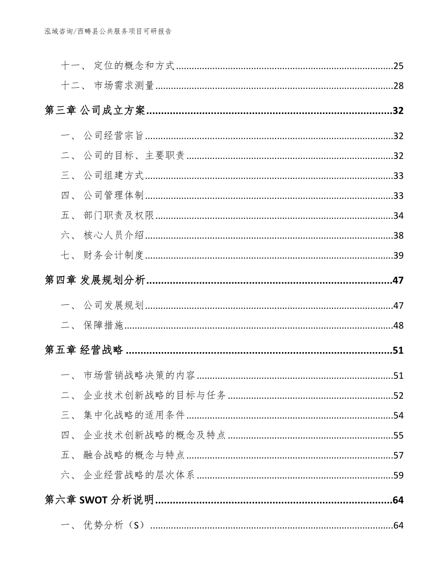 西畴县公共服务项目可研报告_范文_第2页