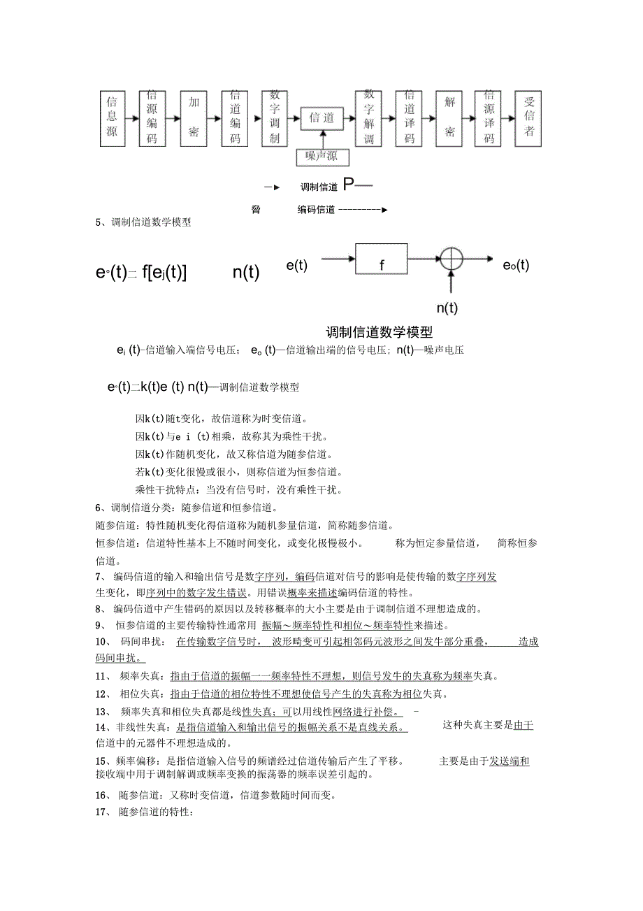 电子通信原理复习资料_第3页