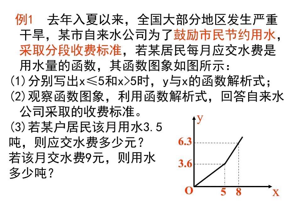 冀教版八年级数学下册二十一章一次函数21.4一次函数的应用利用一次函数解决实际问题课件17_第5页