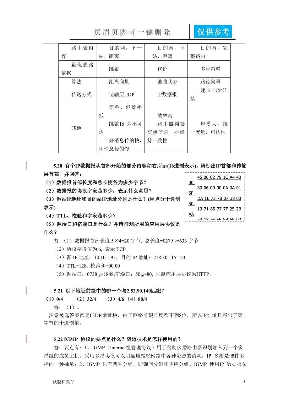 计算机网络第5章习题答案教学相关_第5页