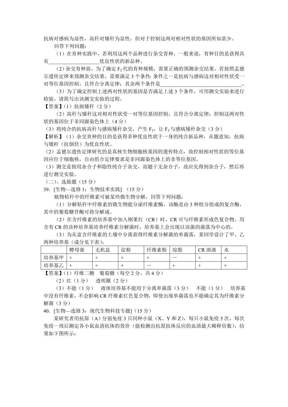 2014年高考理综新课标全国卷Ⅰ生物试题、答案及解析(word版).doc_第4页