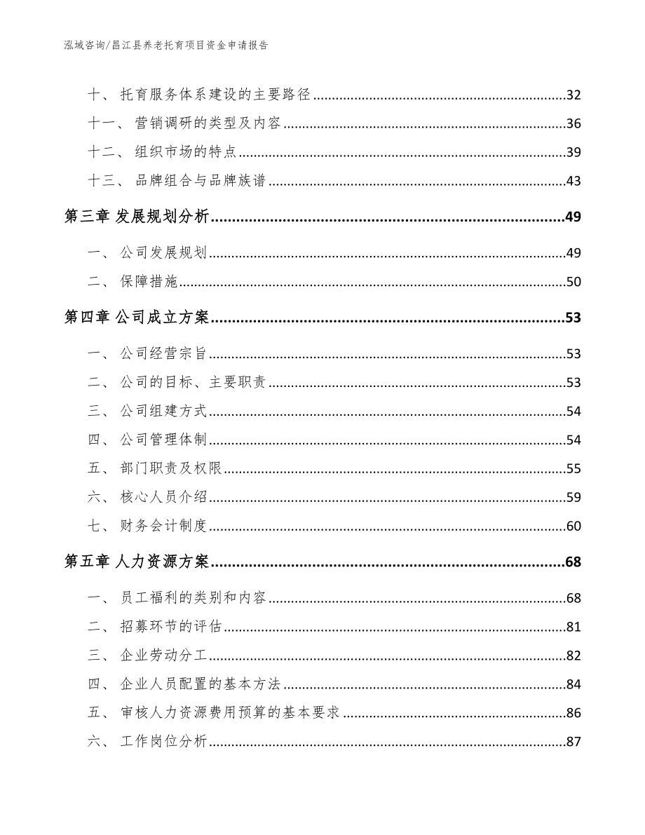 昌江县养老托育项目资金申请报告模板范本_第2页