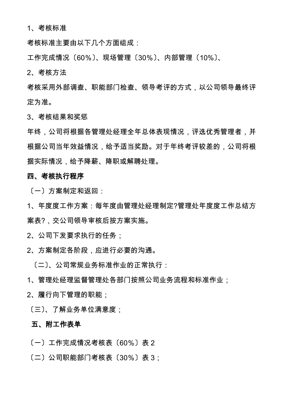 物业管理处经理岗位绩效考核内容及评分细则_第3页