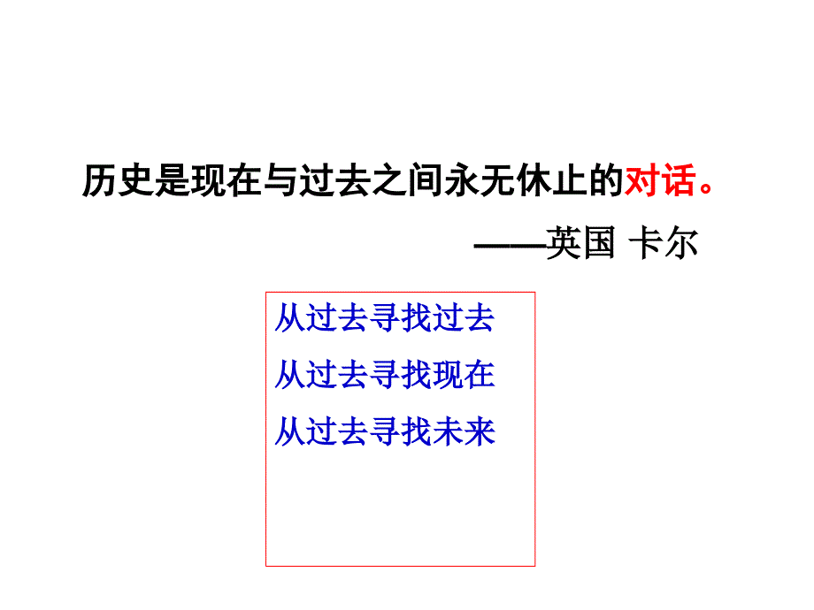 历史是现在与过去之间永无休止的对话英国卡尔_第1页