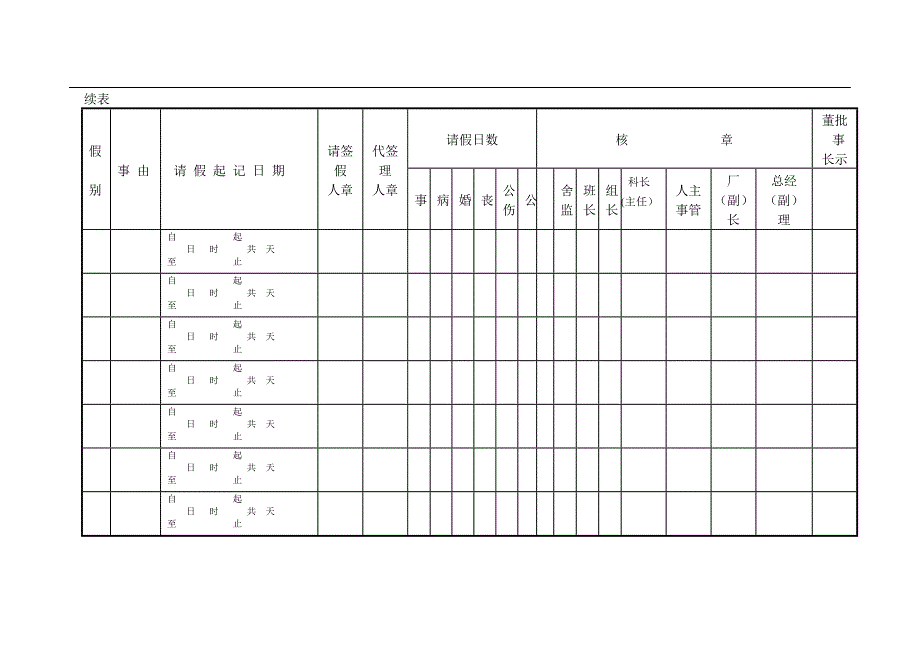 【管理精品】第六节 请假卡_第3页