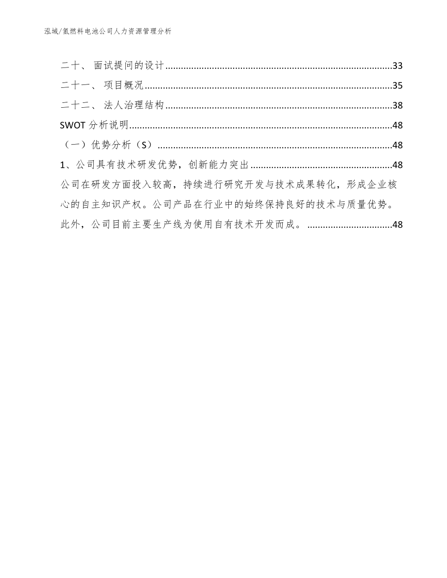 氢燃料电池公司人力资源管理分析【参考】_第2页