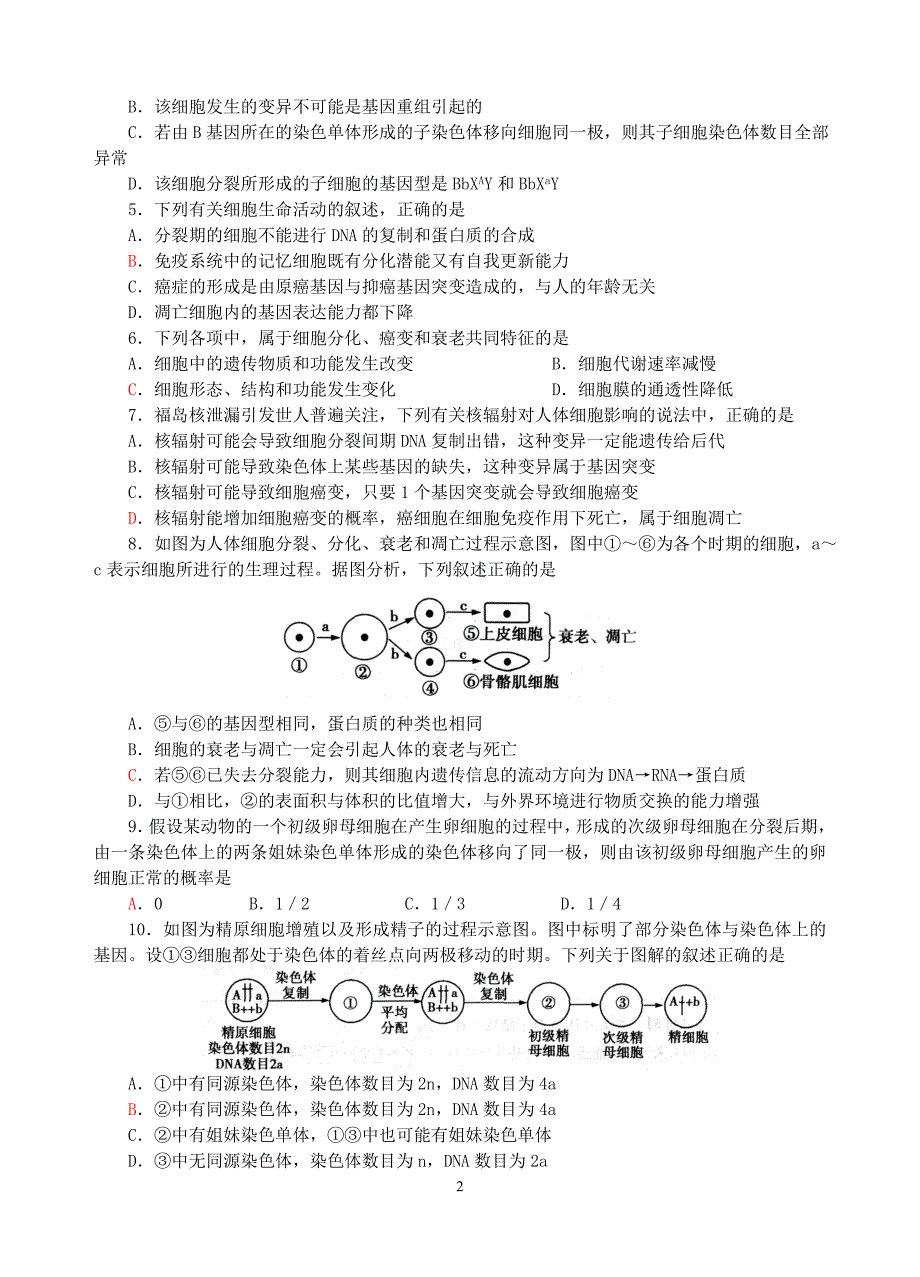 选择题强化练习（2）20141_第2页