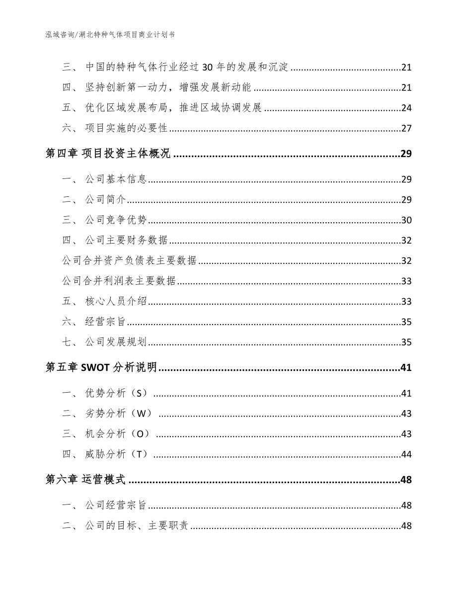 湖北特种气体项目商业计划书（参考模板）_第3页