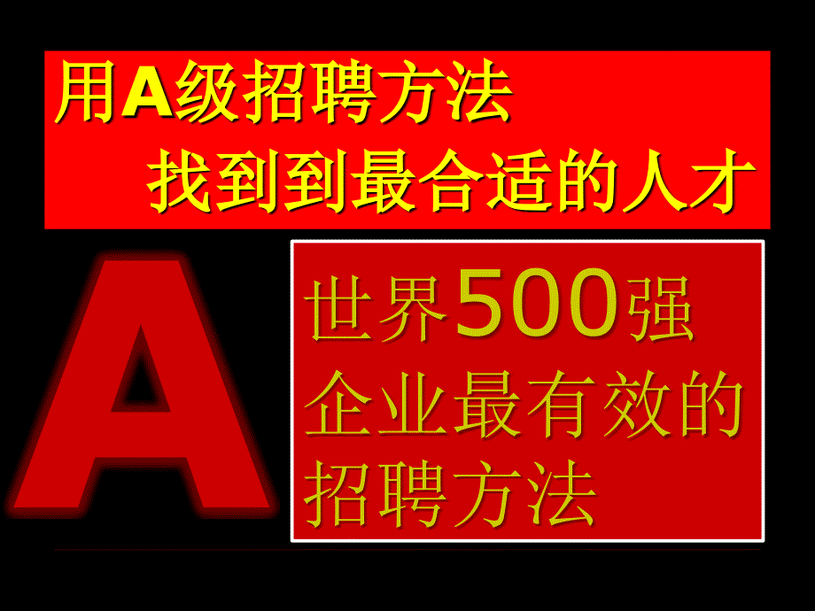 A级招聘法专题讲座教学PPT_第2页