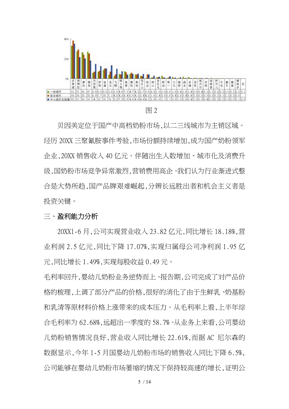 企业财务分析_贝因美分析报告_第5页