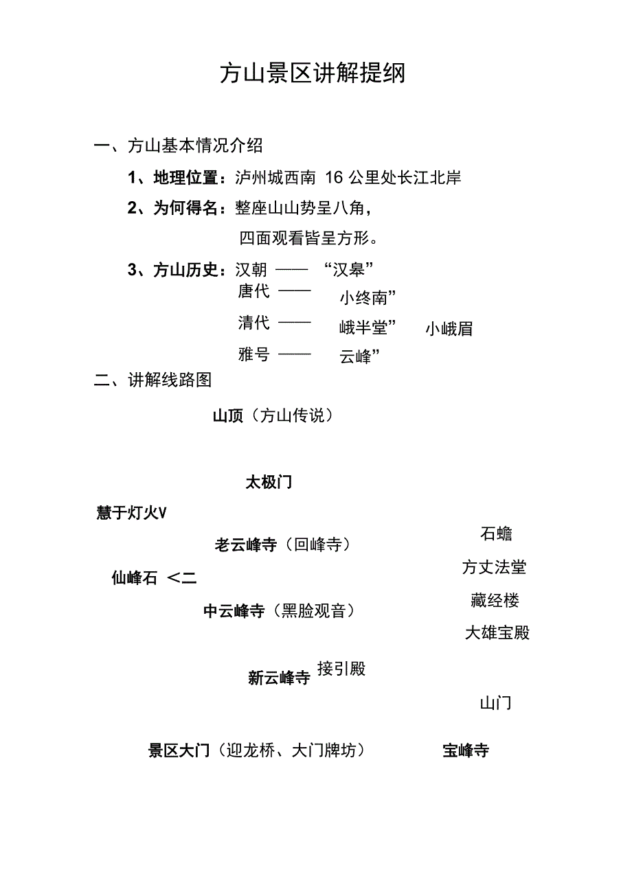 方山景区讲解提纲_第1页