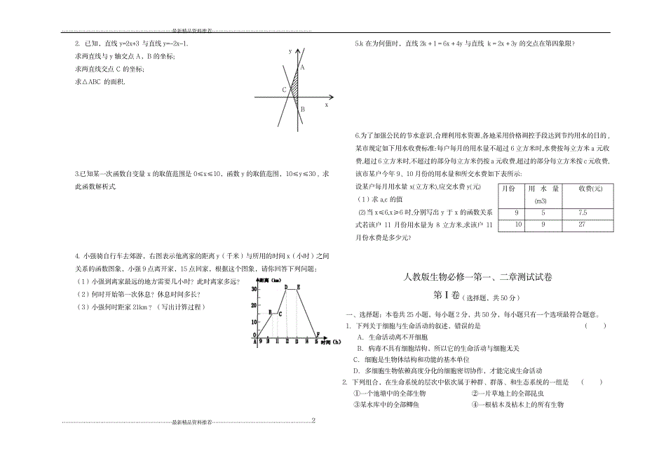 最新八年级数学下周练习题028_第2页