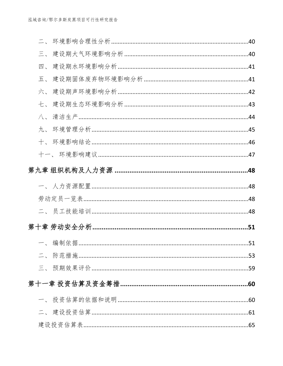 鄂尔多斯炭黑项目可行性研究报告【模板范本】_第4页